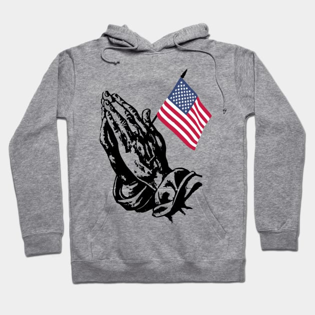 Prayer - USA America Hoodie by fromherotozero